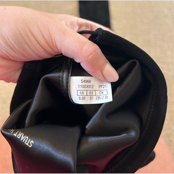 NEW Stuart Weitzman Lamd Over The Knee Suede Tie Boot - Picture 15 of 15